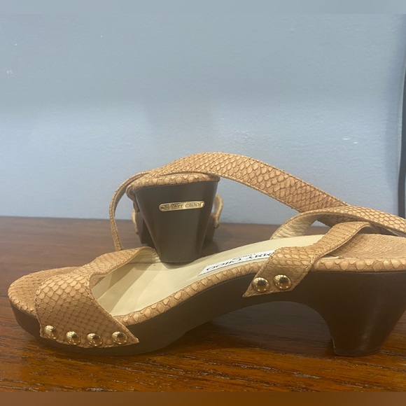 Jimmy Choo studded snake embossed heels with straps - Picture 2 of 2